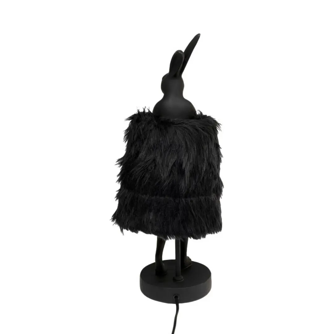 Столна ламба Animal Rabbit Fur Black/Gold 50см thumb 2
