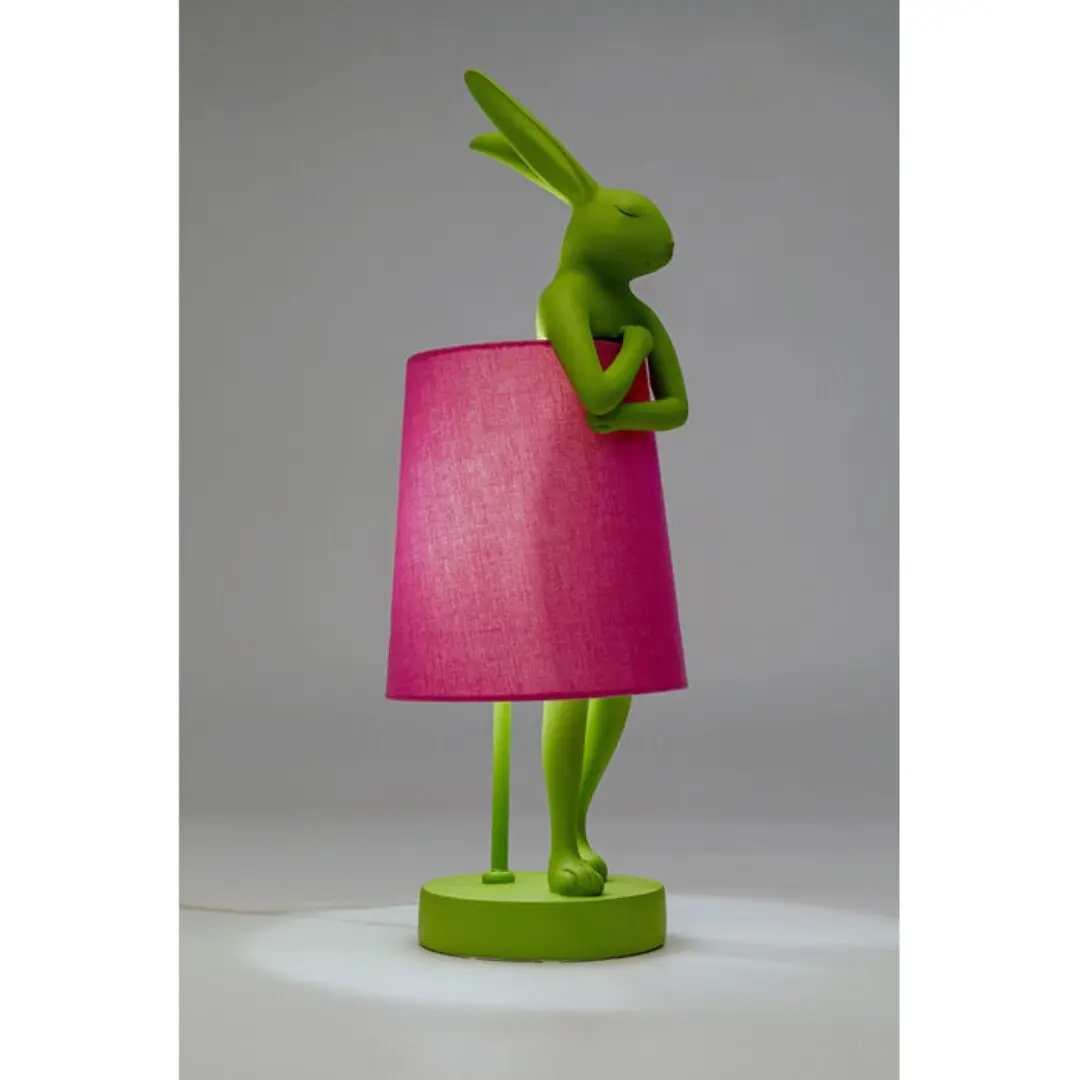 Столна ламба Animal Rabbit Green / Pink 50см thumb 6