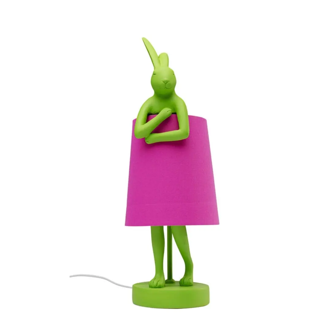 Столна ламба Animal Rabbit Green / Pink 50см thumb 2