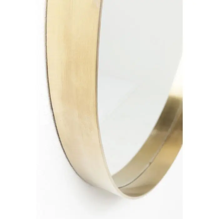 Mirror Curve Round Brass thumb 2
