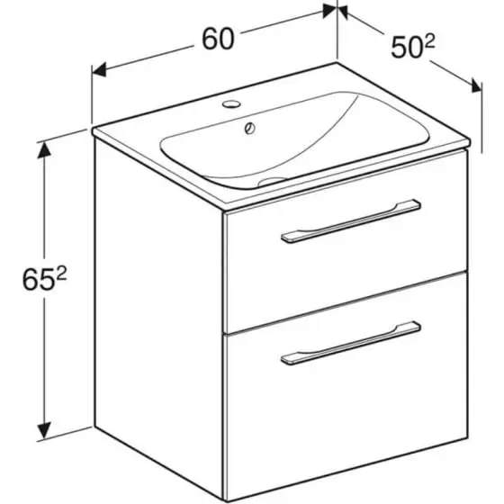 Selnova Square мијалник со ормар 60cm thumb 2