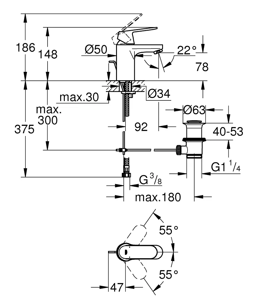 32825000 Eurosmart Cosmopolitan чешма за мијалник thumb 2