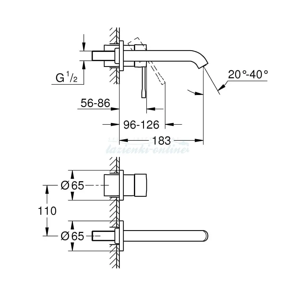 19408GN1 / 29192GN1+23571000 Essence New вградна чешма за мијалник thumb 2