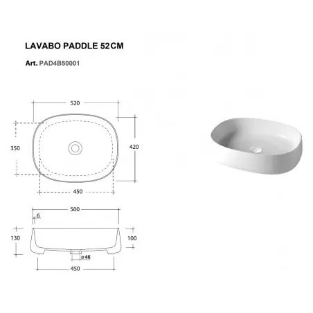PAD4B50001 PADDLE 50 Мијалник thumb 2