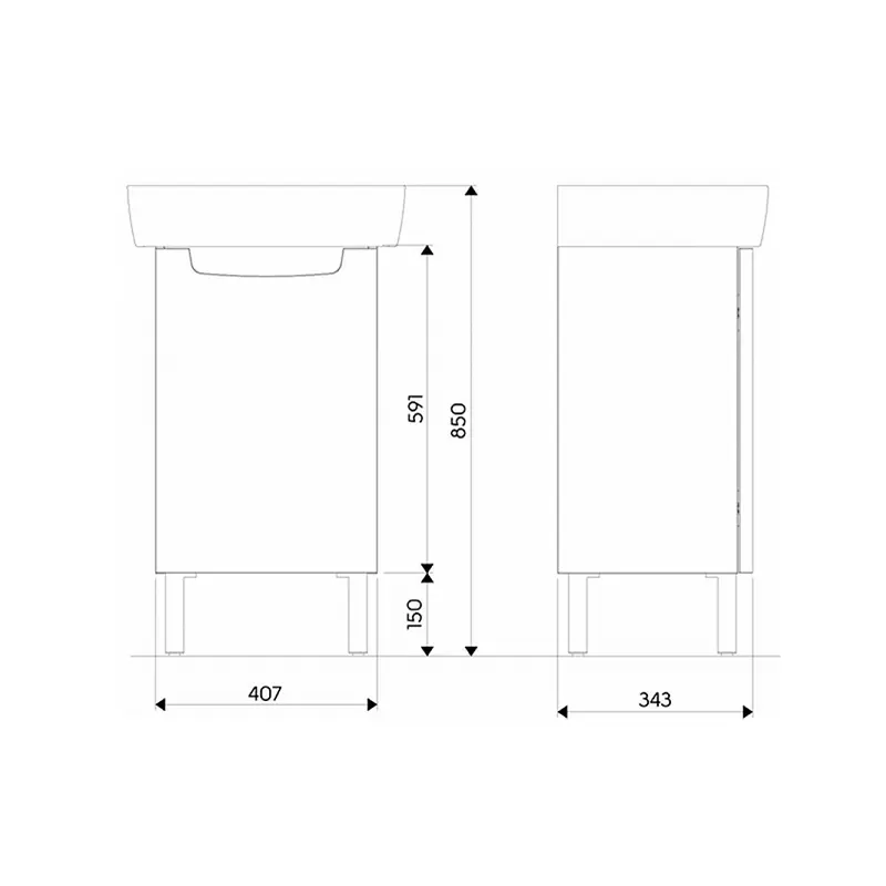 Rekord мијалник со ормар 50cm thumb 5