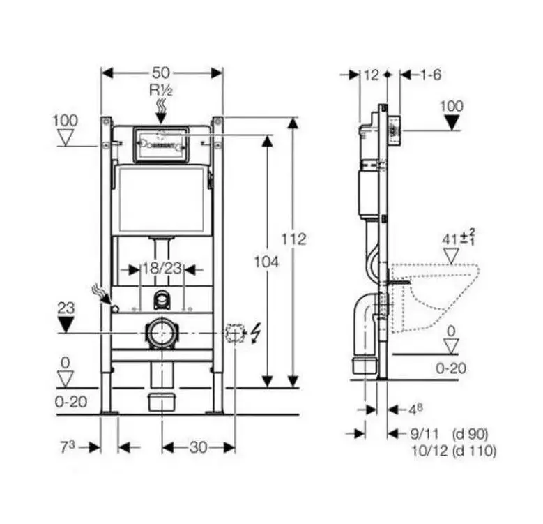 Вградно казанче Duofix Basic, Delta thumb 5