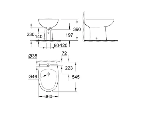 39432000 Bau Ceramic стоечко биде thumb 2