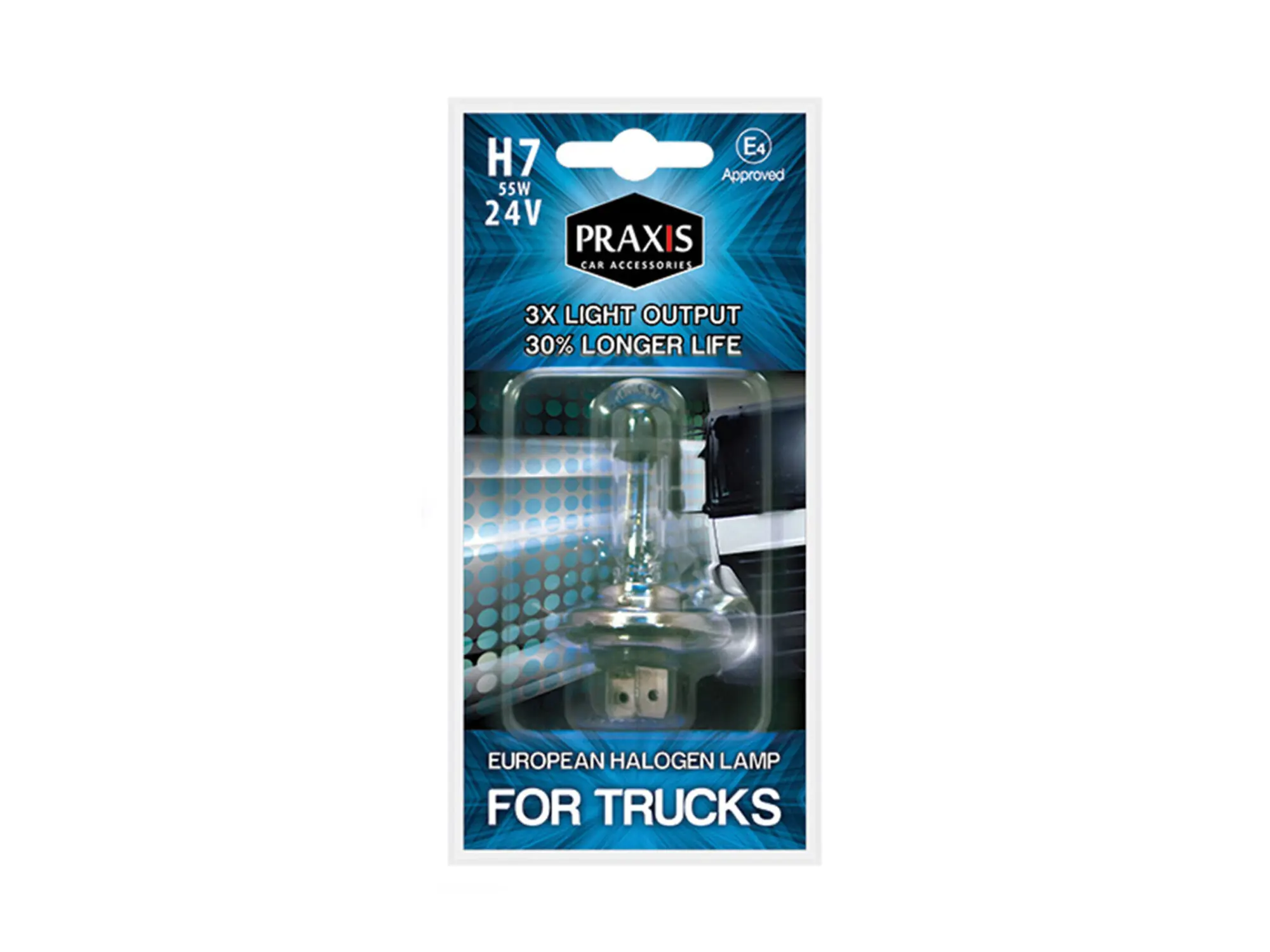 Халогена Сијалица PRAXIS – H7, 55W, 24V