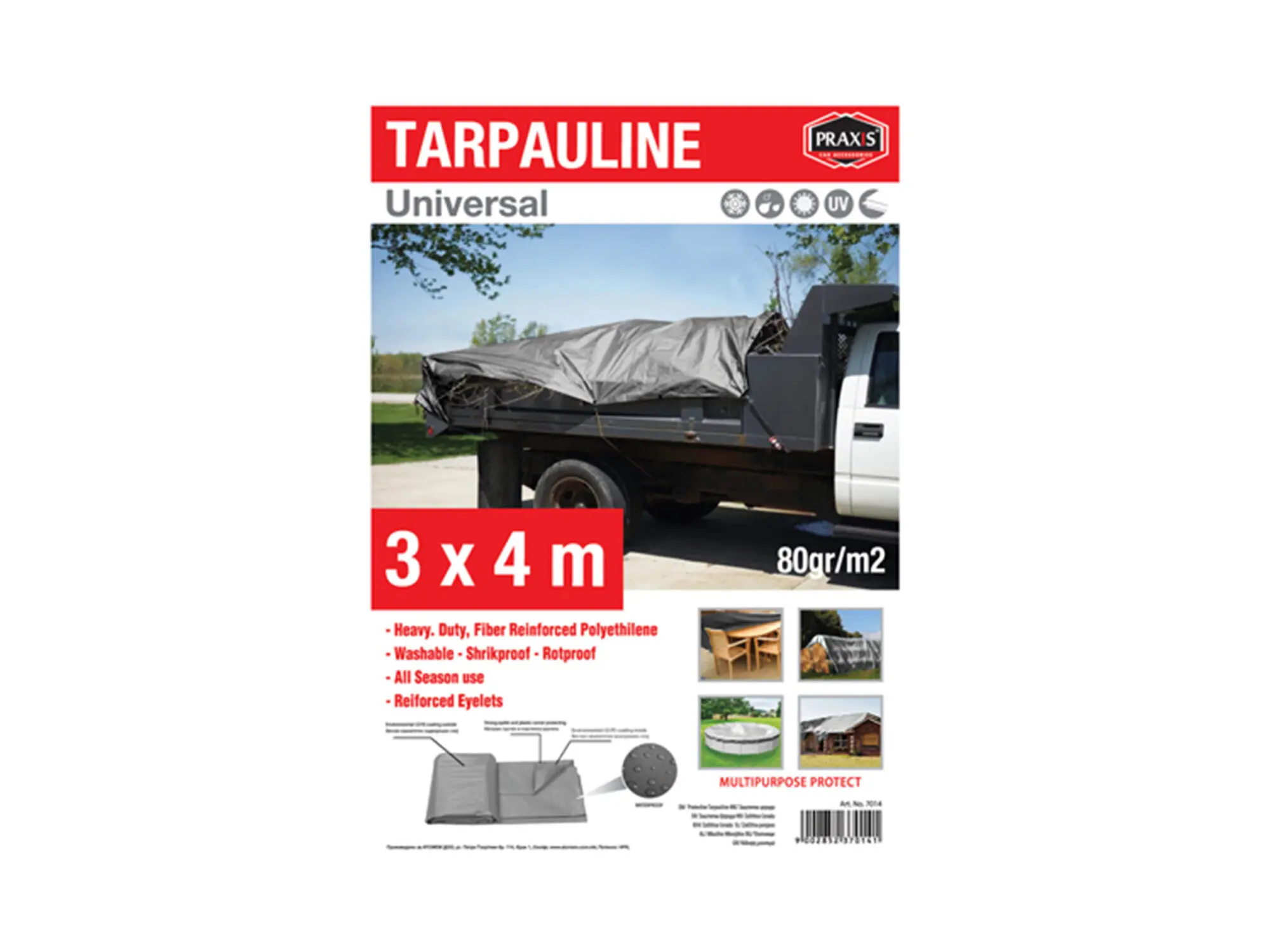Заштитна Церада Тарпаулин–3x4m 80g