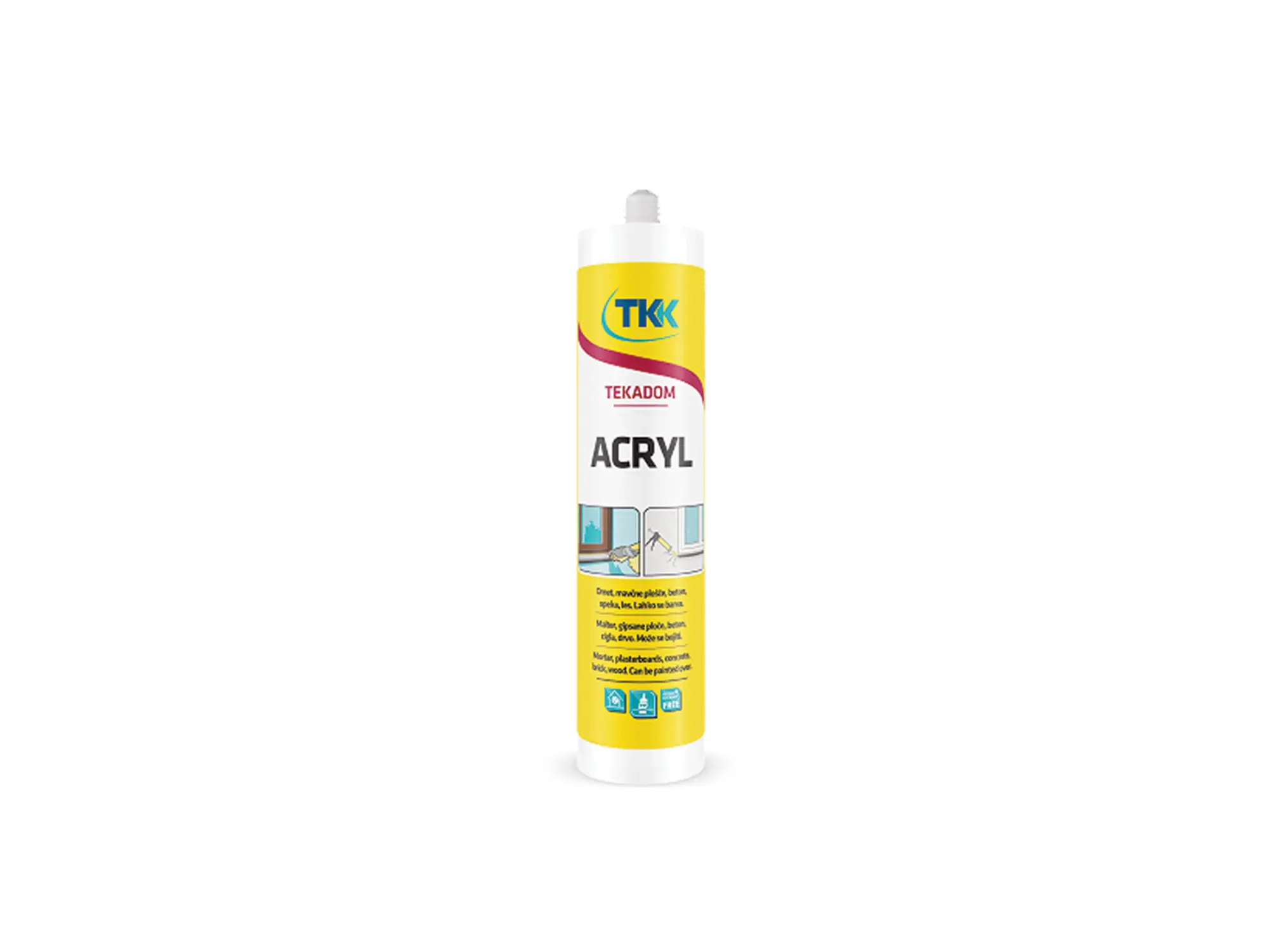 Силикон акрилен уни. бел TEKADOM 260ml