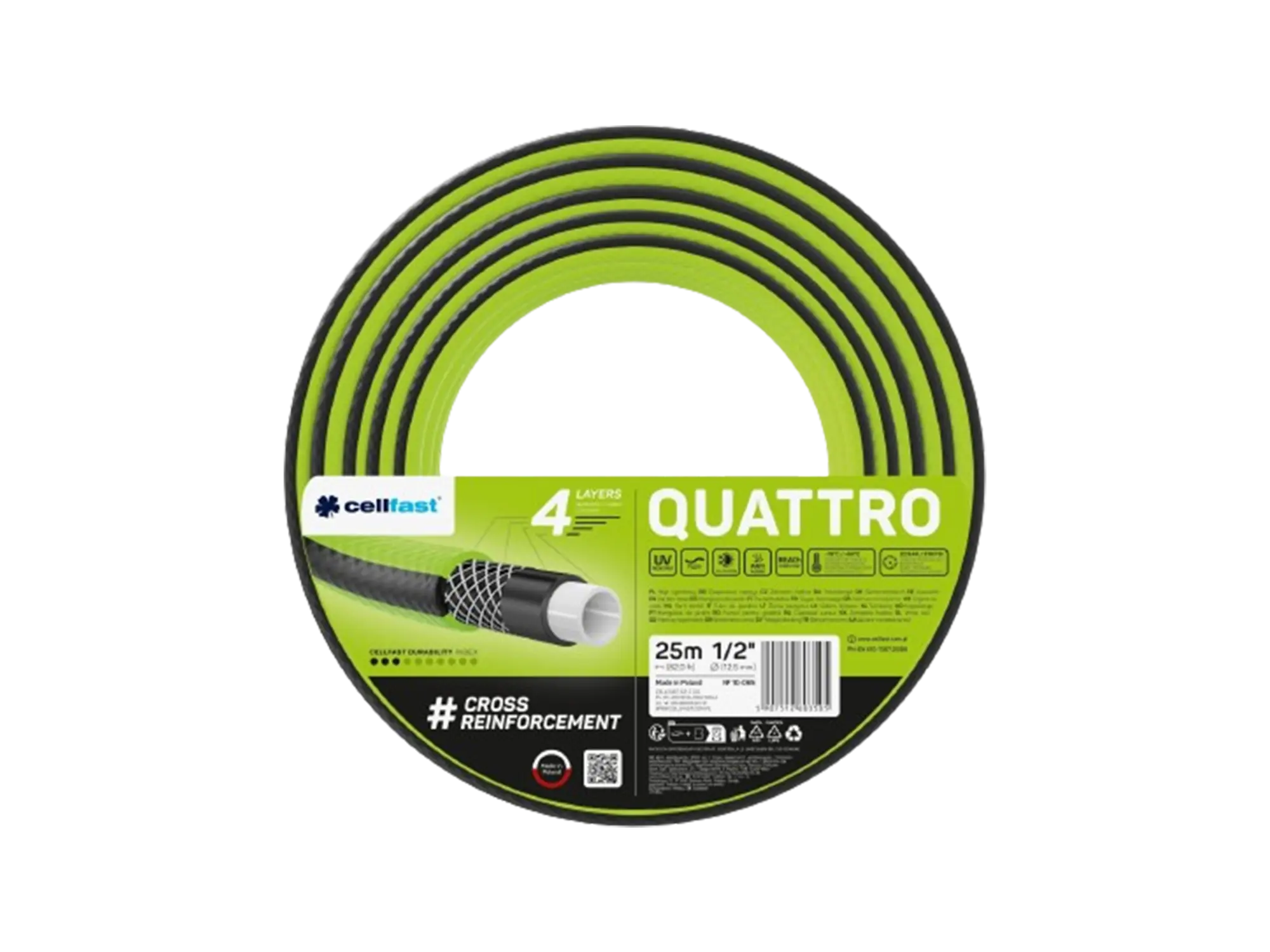 Сет црево Quatrro 1/2" 15M 10-064