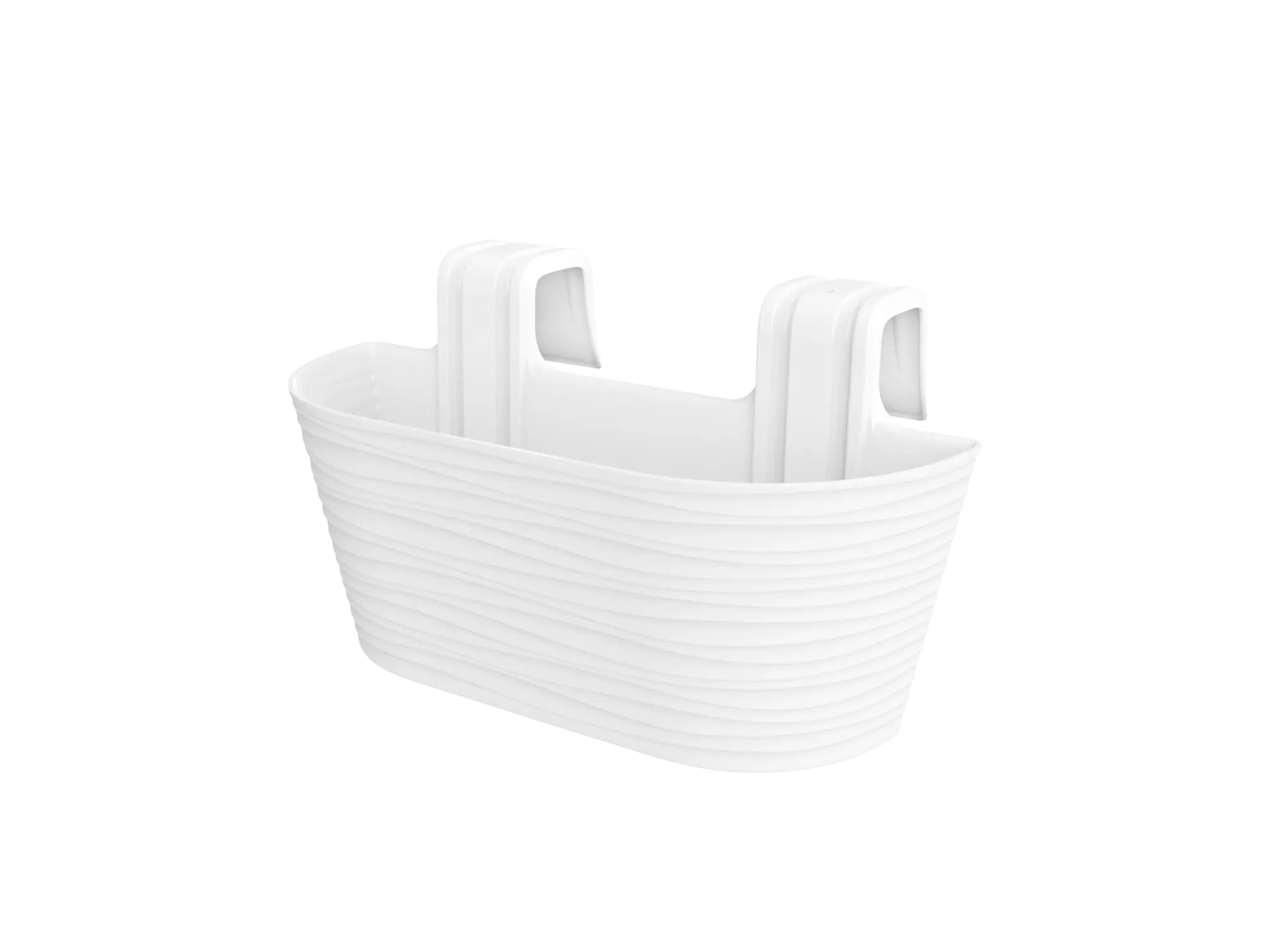 Жардињера fabbygo Siena Duo 50cm - бела