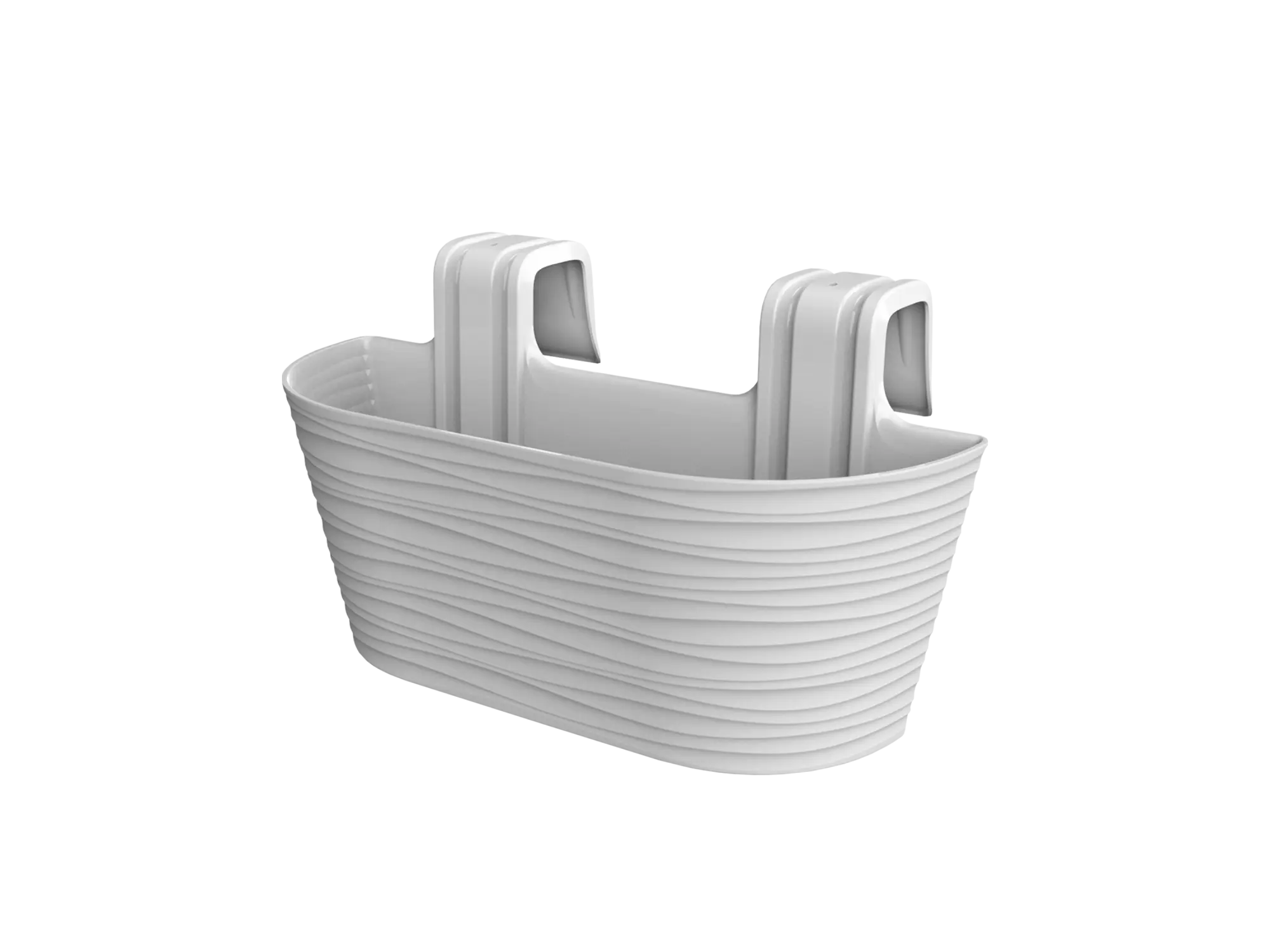 Жардињера fabbygo Siena Duo 50cm - сива