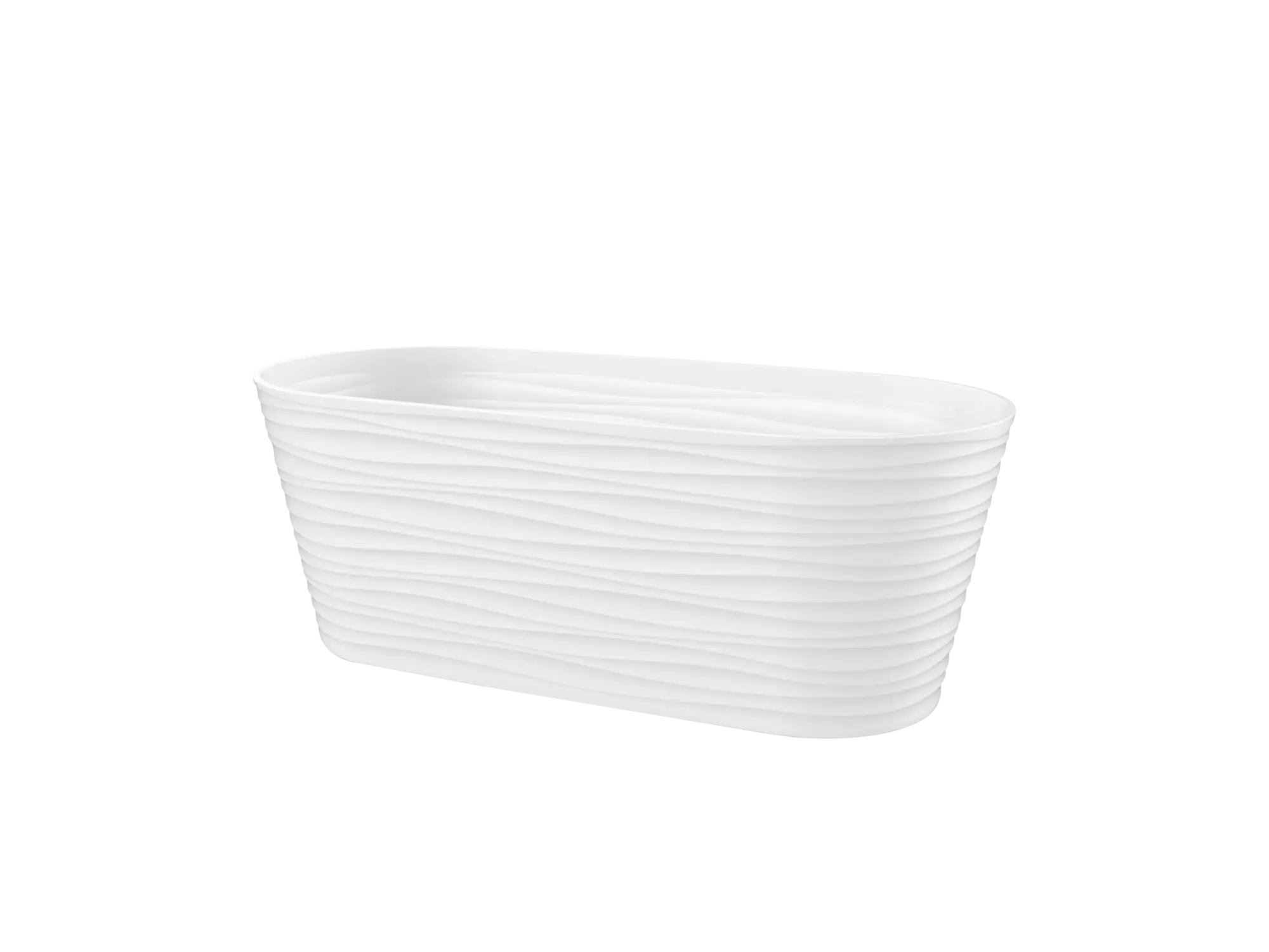Жардињера fabbygo Modena 50cm - бела