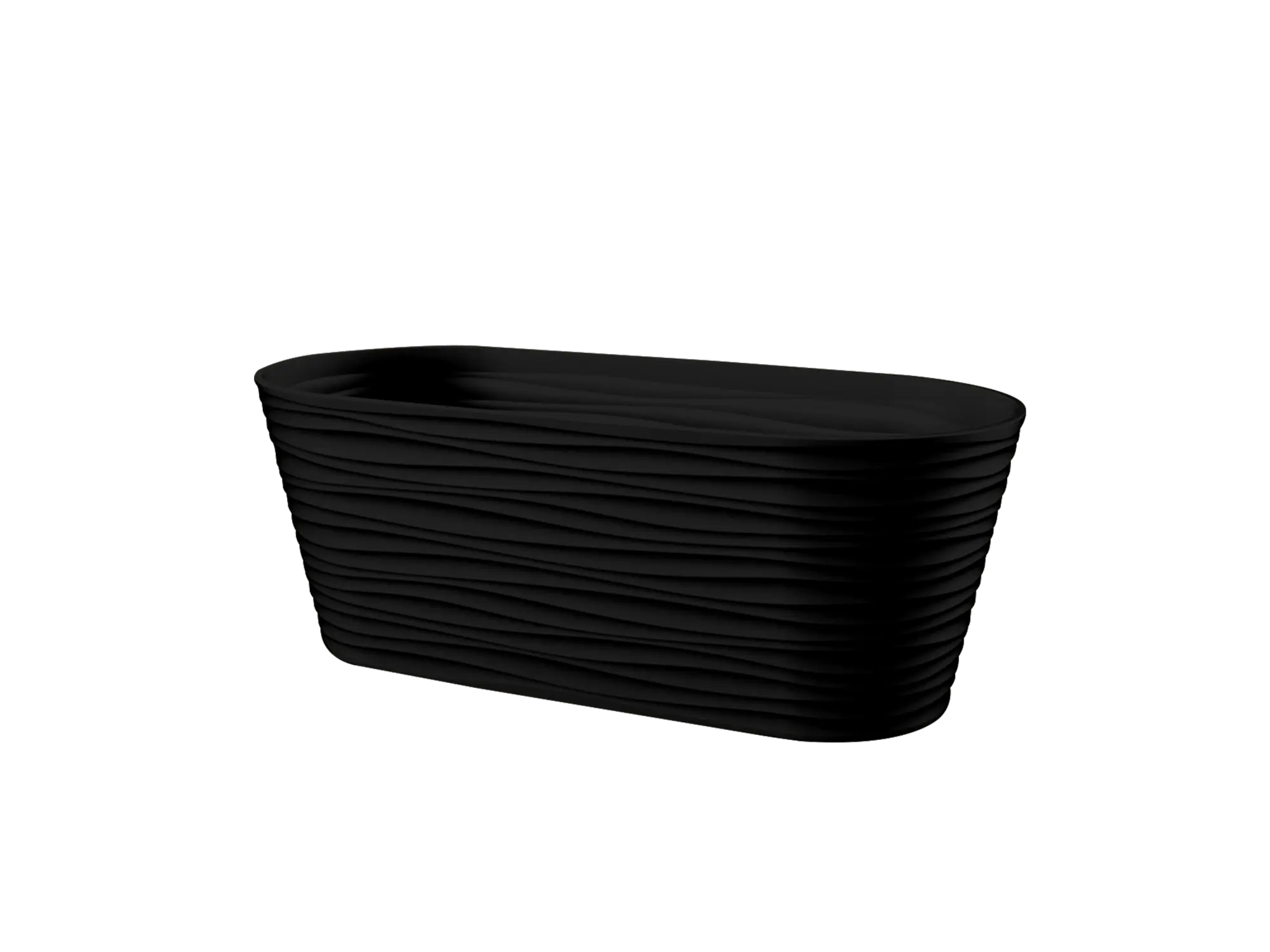 Жардињера fabbygo Modena 50cm - црна