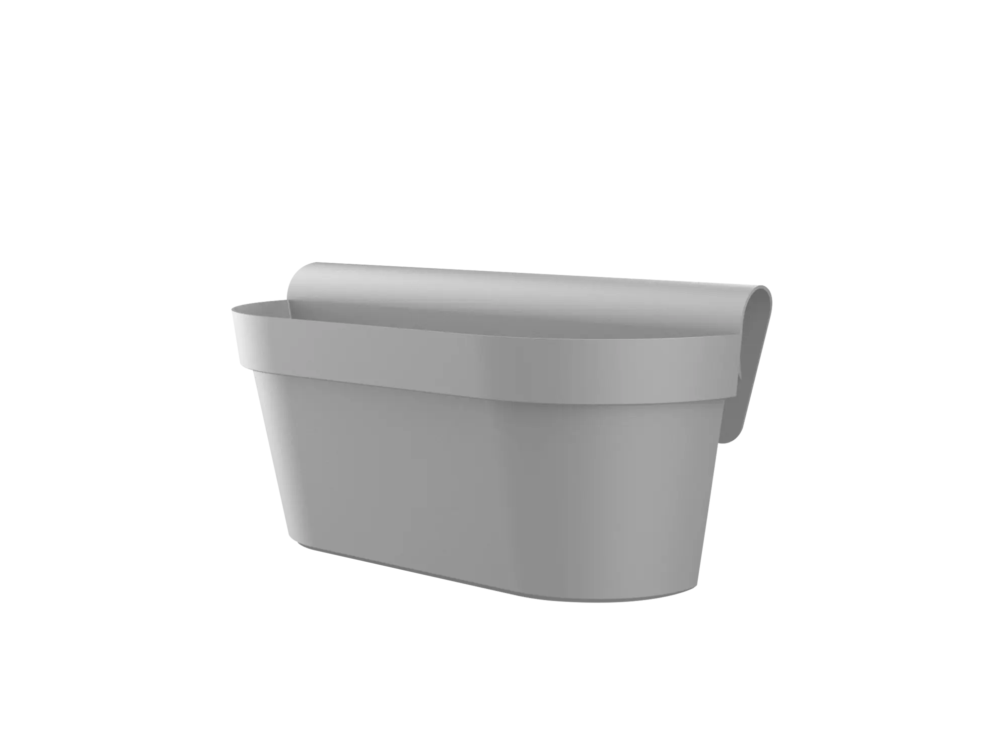Жардињера со држач fabbygo 50cm - сива