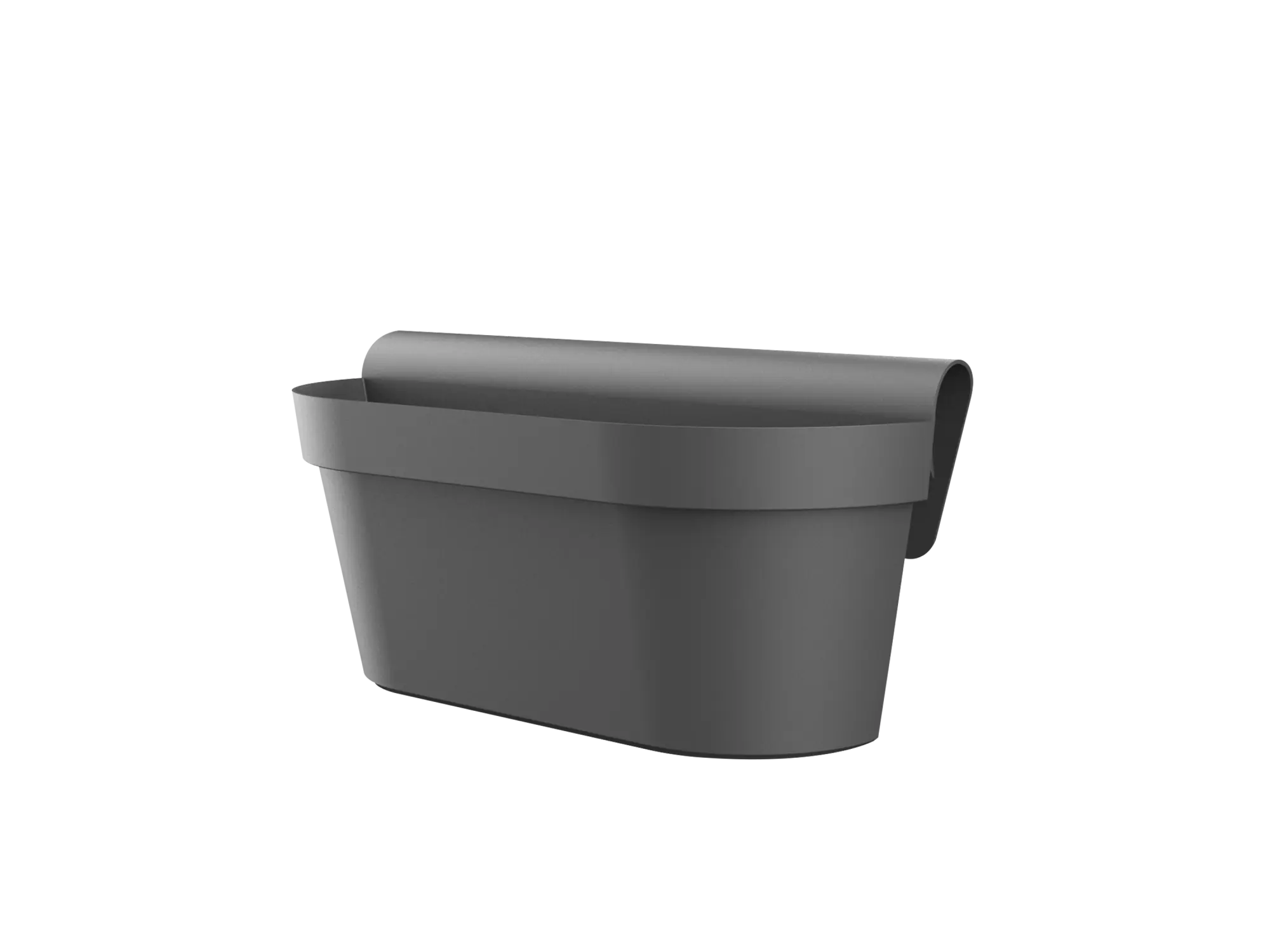Жардињера со држач fabbygo 50cm - црна