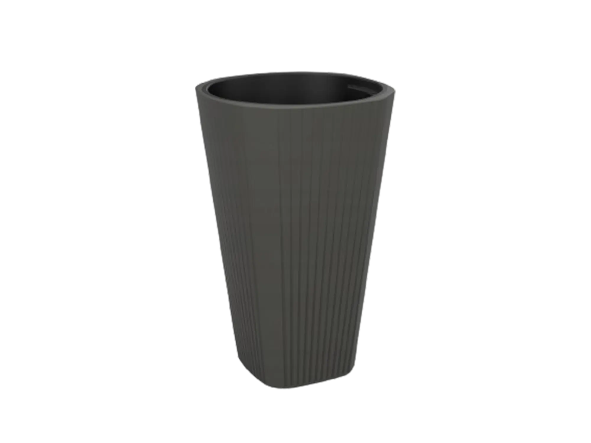 Саксија Muza Medium 39cm - антрацит