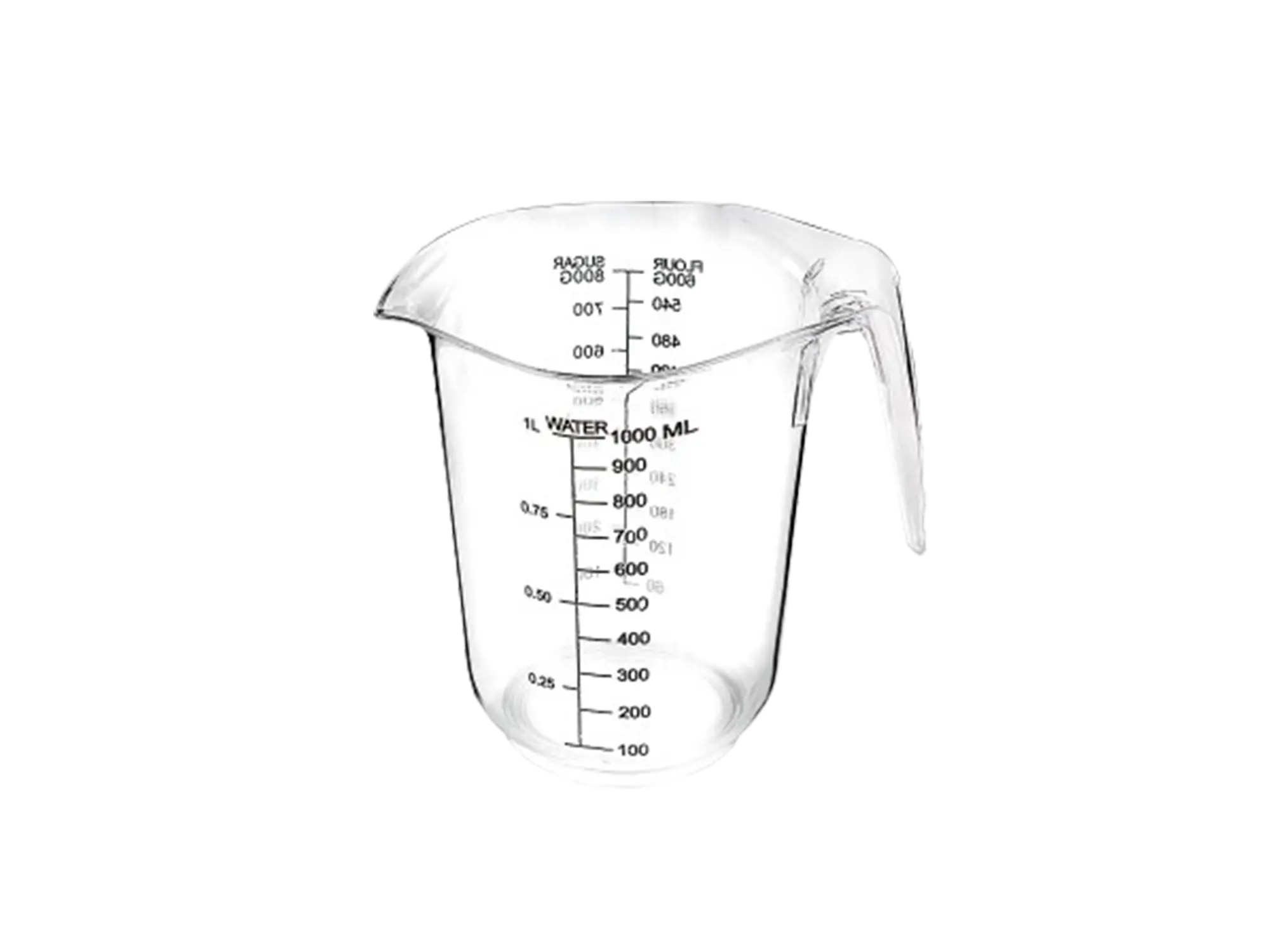 Мерилица Aqua Jug 1000ml - стакло