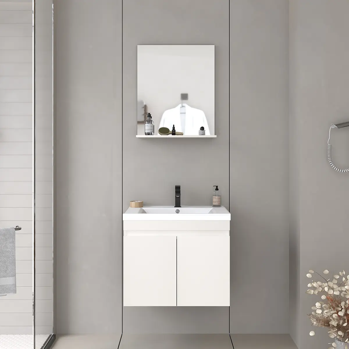 Мебел за бања FABBYGO ZIGANA бел 65cm
