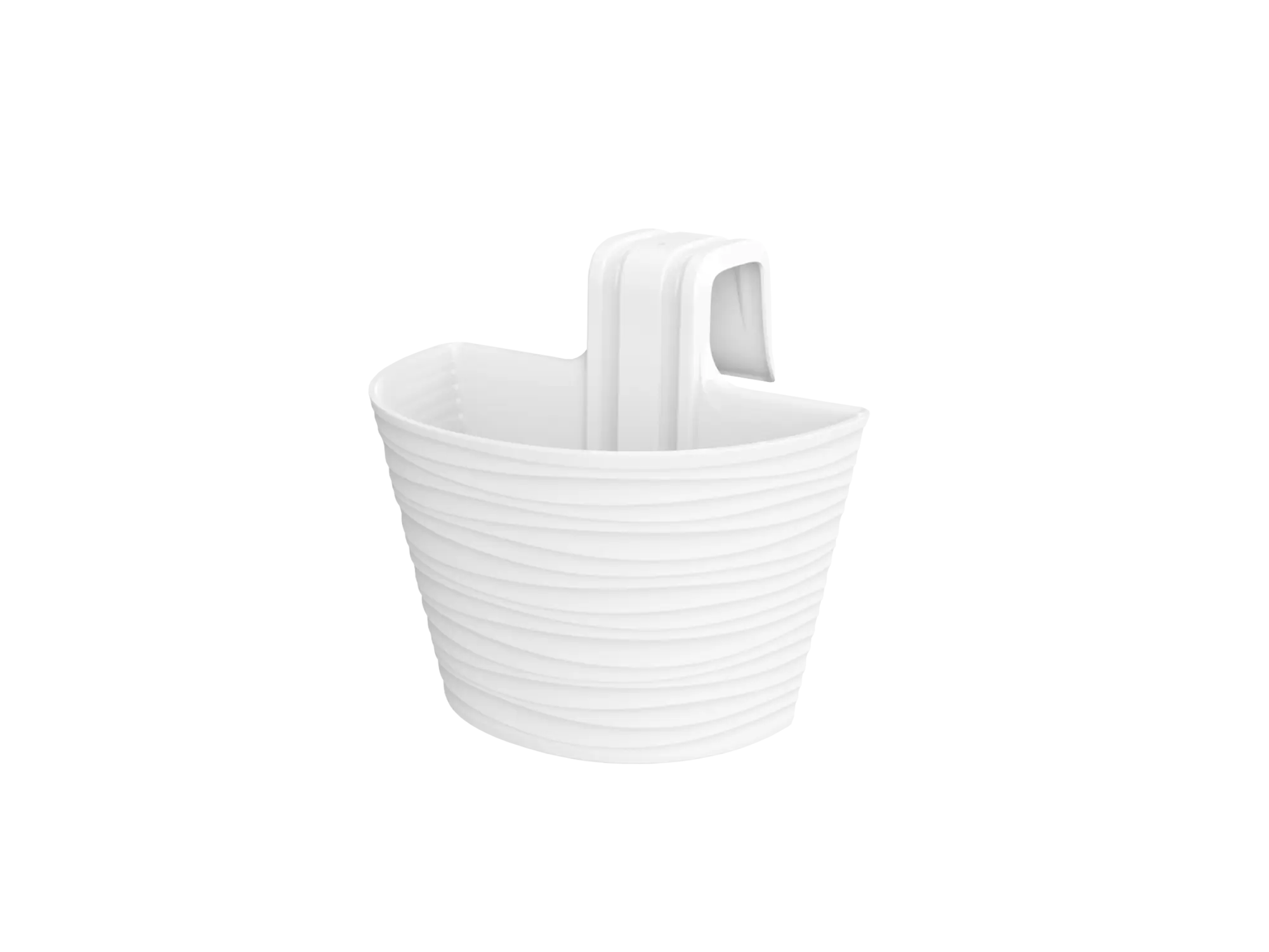 Жардињера fabbygo Siena Mono 30cm - бела