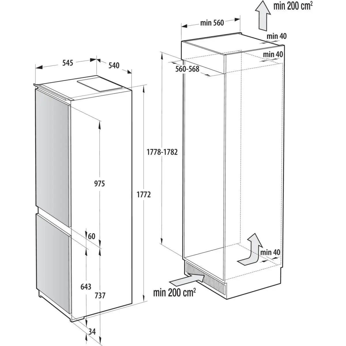 Вграден фрижидер Gorenje NRKI517E41 thumb 6