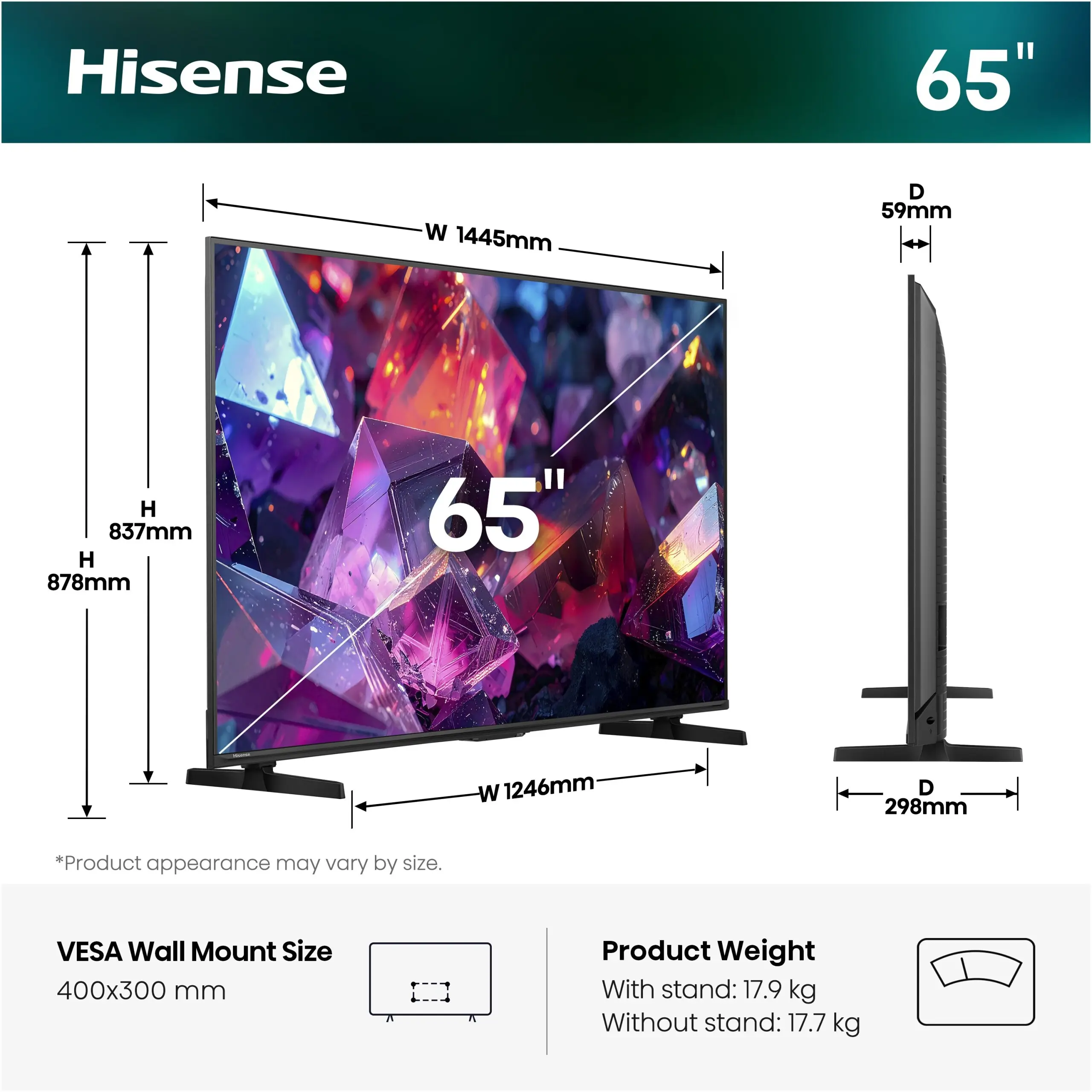 TV HISENSE 65E7S PRO thumb 2