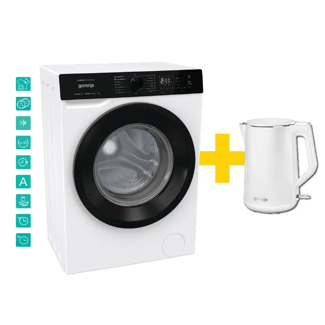 Машина за перење GORENJE WNHA74SASEU + Бокал K15DWW thumb 1